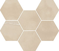 12 ITALON charme evo onyx mosaico hexagon нат (1шт=0,05м2) 25x29