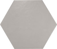 3 EQUIPE scale hexagon grey matt 10.1x11.6