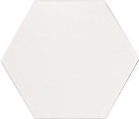 керамическая плитка универсальная EQUIPE scale hexagon white matt 10.1x11.6