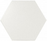 1 EQUIPE scale hexagon white matt 10.7x12.4