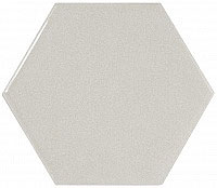 керамическая плитка настенная EQUIPE scale hexagon light grey 10.7x12.4