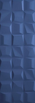 керамическая плитка настенная LOVE TILES genesis rise deep blue matt 35x100