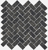 12 ITALON room stone black mosaico cross 29.7x31.5
