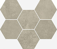 12 ITALON terraviva greige hexagon 25x29