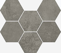 12 ITALON terraviva dark hexagon 25x29