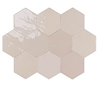 керамическая плитка напольная WOW zellige hexa nude 10.8x12.4