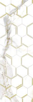  декор LAPARET adelaida белый 25x75