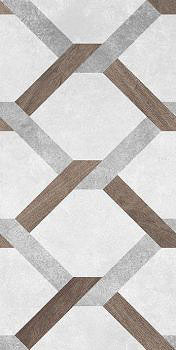 керамическая плитка настенная LAPARET atlas серый узор 08-00-06-2459 20x40
