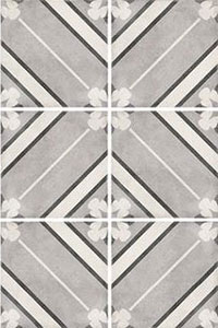керамическая плитка универсальная EQUIPE art nouveau inspire grey 20x20