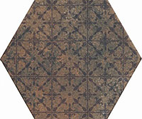 керамическая плитка напольная MONOPOLE pompeia decor marron 20x24