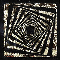  вставка РОСКОШНАЯ МОЗАИКА вставки стекло квадрат золото 6.6x6.6