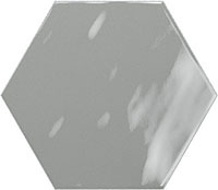 1 RIBESALBES geometry hex grey glossy 15x17.3