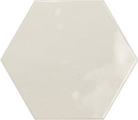 керамическая плитка настенная RIBESALBES geometry hex creme glossy 15x17.3