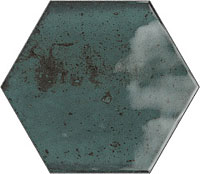 керамическая плитка настенная RIBESALBES hope hex blue glossy 15x17.3