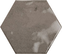 керамическая плитка настенная RIBESALBES hope hex espresso glossy 15x17.3