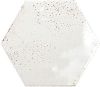 керамическая плитка настенная RIBESALBES hope hex white glossy 15x17.3