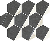 12 ITALON metropolis mosaico hexagon cold (1шт=0.06м2) 25.4x31