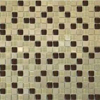  мозаика РОСКОШНАЯ МОЗАИКА камень бежевая-коричневая-молочная (15х15) 30x30