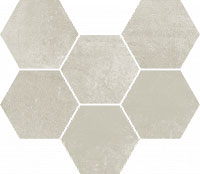  мозаика COLISEUMGRES expo white mosaico hexagon 25x29