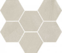  мозаика ITALON continuum pure mosaico hexagon 25x29