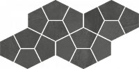  мозаика ITALON continuum petrol mosaico prism 41.3x20.5