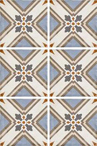 3 EQUIPE art nouveau turin colour 20x20