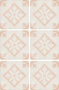 3 EQUIPE art nouveau padua pink 20x20