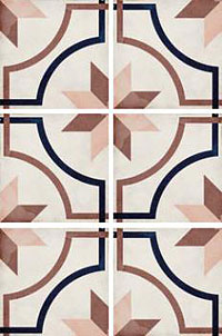 3 EQUIPE art nouveau embassy color 20x20