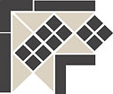 9 TOP CER octagon corner lisbon-1 with 1 strip stand.(tr.16, dots 14, strips 14) 21.5x21.5