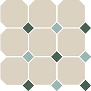3 TOP CER octagon new 4416 oct18+13-b white octagon 16-green 18 + turquoise 13 dots 30x30