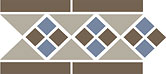 8 TOP CER octagon new border lisbon with 1 strip (tr.01, dots 29+11, strips 29) 15x28