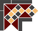 9 TOP CER octagon new corner lisbon with 1 strip (tr.20, dots 14+21, strips 14) 21.5x21.5