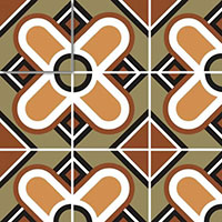 3 EQUIPE bauhome blume warm 20x20