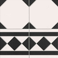  REALONDA oxford negro cenefa 33x33