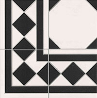  REALONDA oxford negro esquina 33x33