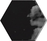 1 RIBESALBES geometry hex black glossy 15x17.3