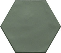 3 RIBESALBES geometry hex green mat 15x17.3