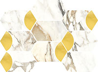 12 VALLELUNGA luce oro esagona decoro oro lusso 26x35