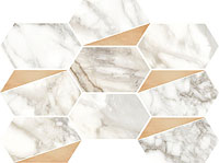 12 VALLELUNGA luce grey esagona decoro rame satin 26x35