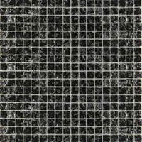 12 РОСКОШНАЯ МОЗАИКА стекло моно черная (15х15) 30x30