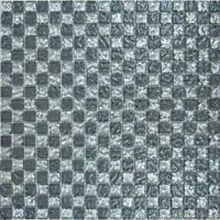12 РОСКОШНАЯ МОЗАИКА стекло шахматка серая-платина (15х15) 30x30