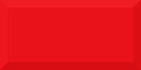 1 ABSOLUTE monocolor rojo biselado brillo 10x20