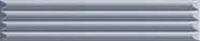 1 AVA up cannettato blue matte 5x25